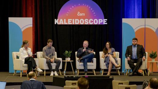 On a panel at 8am Kaleidoscope