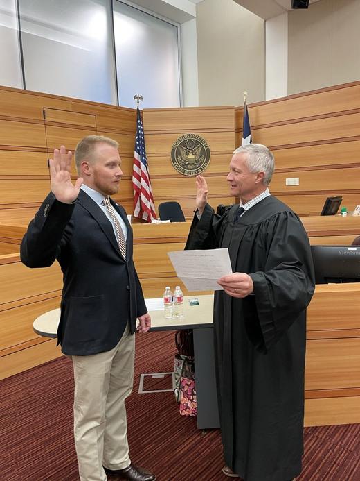 Sworn in as an Assistant United States Attorney