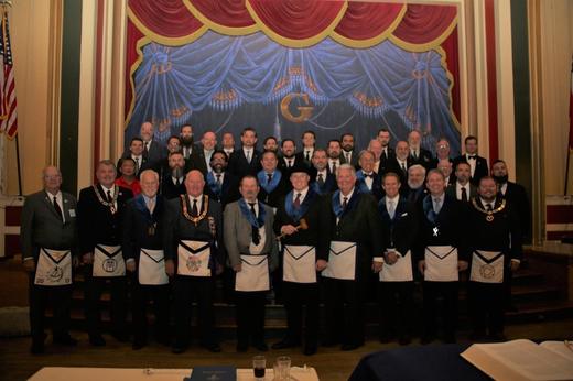 Installed as Master, Centennial Lodge No. 500
